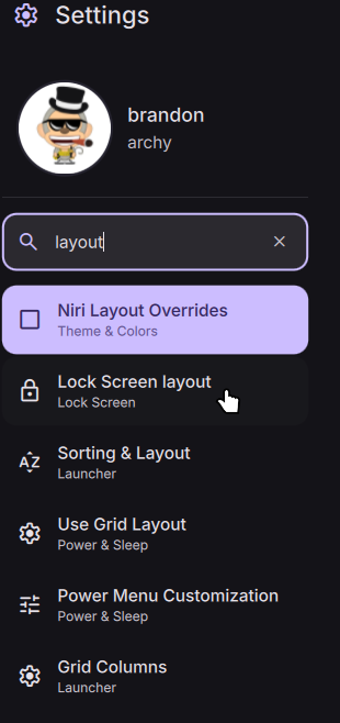 Settings Search
