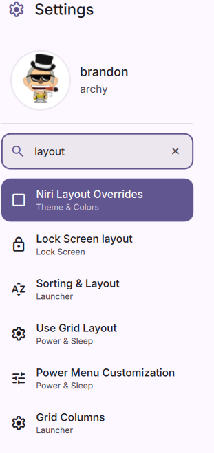 Settings Search