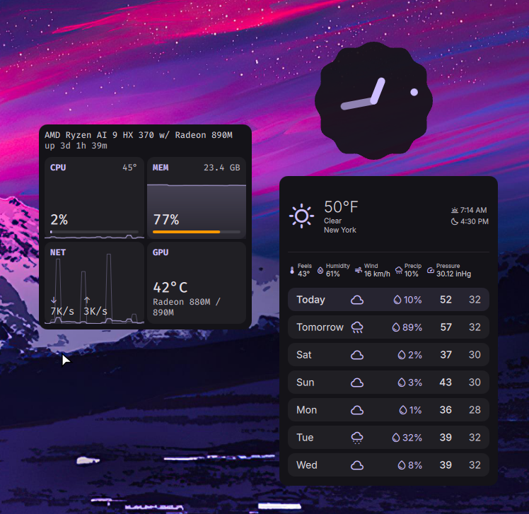 Desktop Widgets